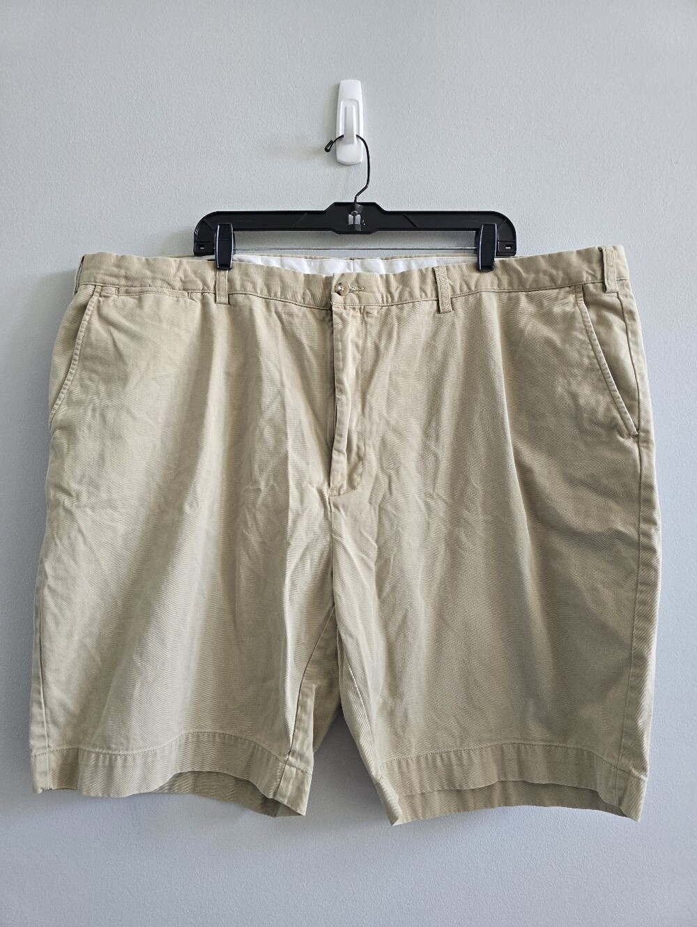 Polo Ralph Lauren Khaki Chino Shorts Men's Size 48B Beige Cotton Classic Fit 9"